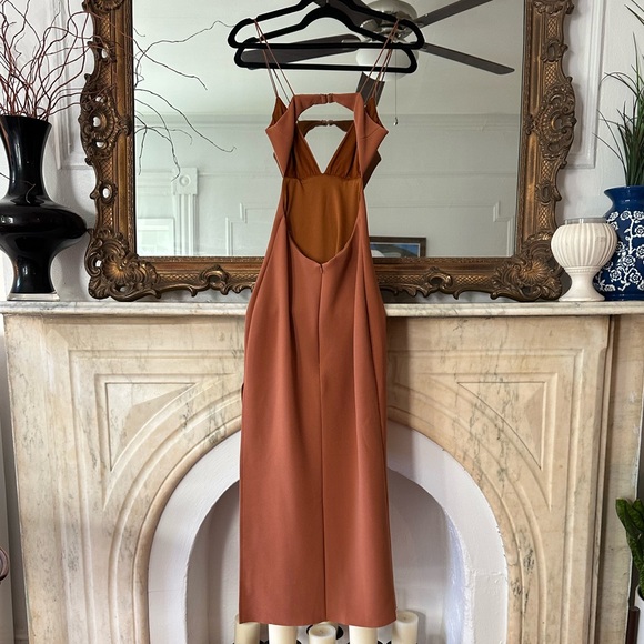 BEC + BRIDGE Ella Midi Dress in Terracotta - Picture 4 of 7